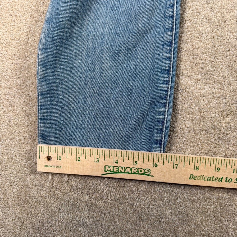 Madewell The High-Rise Slim Crop Boyjean Womens 29 Blue Distressed Raw Hem - Picture 11 of 12